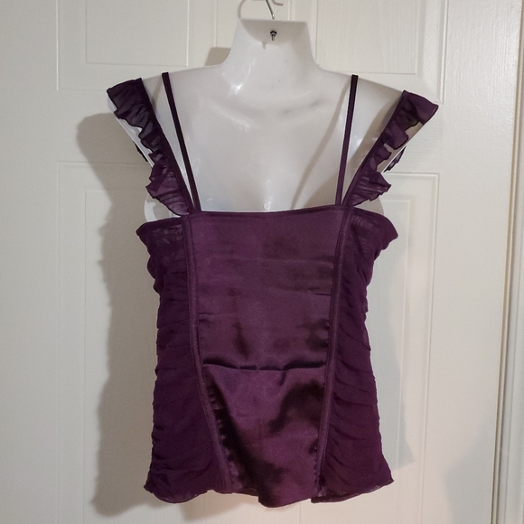 Deep purple satin cami - Picture 3 of 4